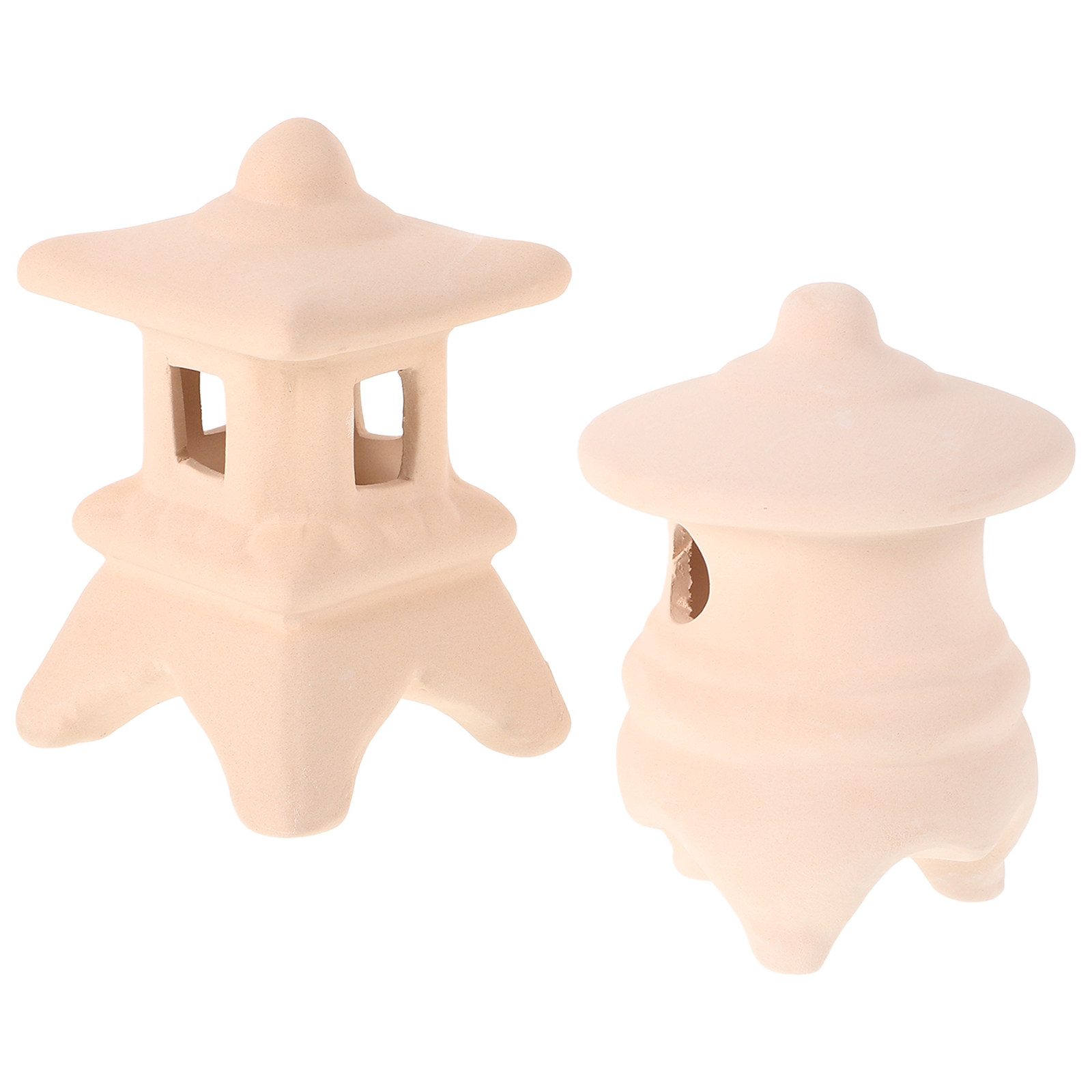 Hide Cave Ceramic - 2 Adet Seramik Akvaryum Balık Saklama