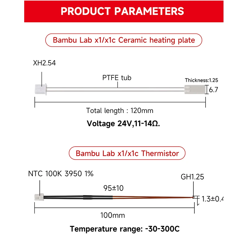 Bambulab için Hotend Isıtıcı T - Ceramic Heat Emitter incelemesi ve fiyatı